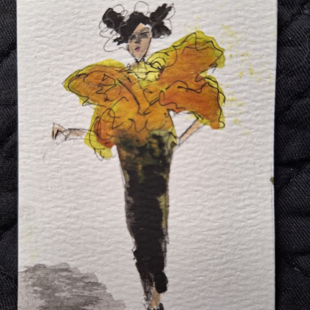 ACEO Art Card 2.5"x3.5" Not a Print Watercolor
